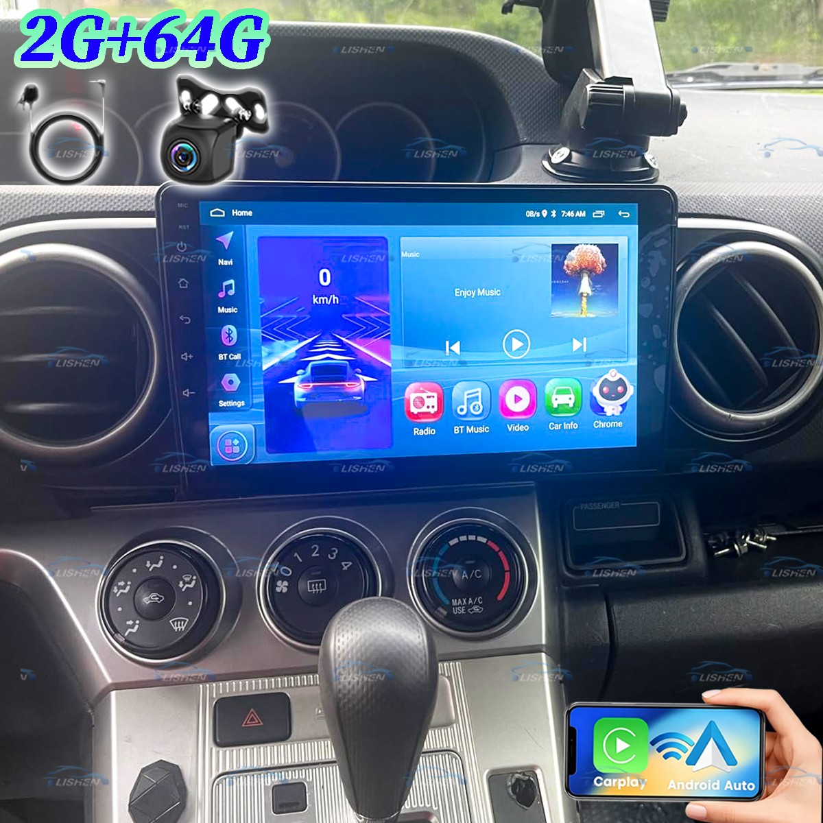 FOR SCION XB 2008 -2015 HEAD UNIT CAR RADIO 2+64GB WIRELESS ANDROID AUTO/CARPLAY