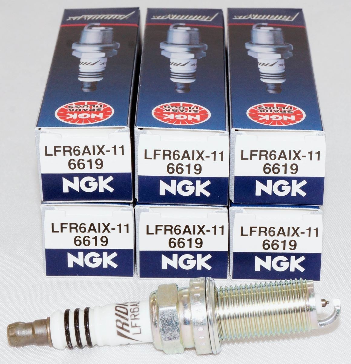 6 Pack Genuine NGK 6619 Iridium IX Spark Plugs LFR6AIX11 for Toyota Subaru BMW