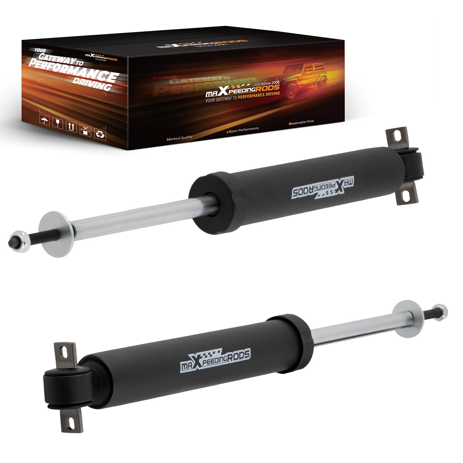 Front Shocks Pair For Chevy Silverado GMC Sierra 1500 2WD 99-06 with 2.5-4 Front Shocks Pair For Chevy Silverado GMC Sierra 1500 2WD 99-06 with 2.5-4