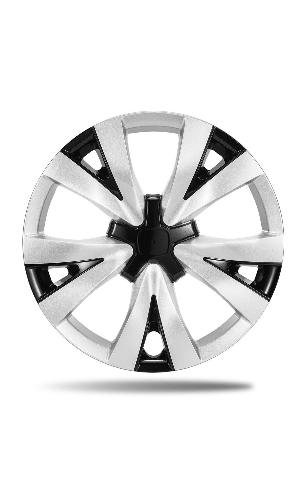 Paanlok 16 Inch Two-Tone Black & Silver Hubcaps for 2016-2026 Honda Civic LX