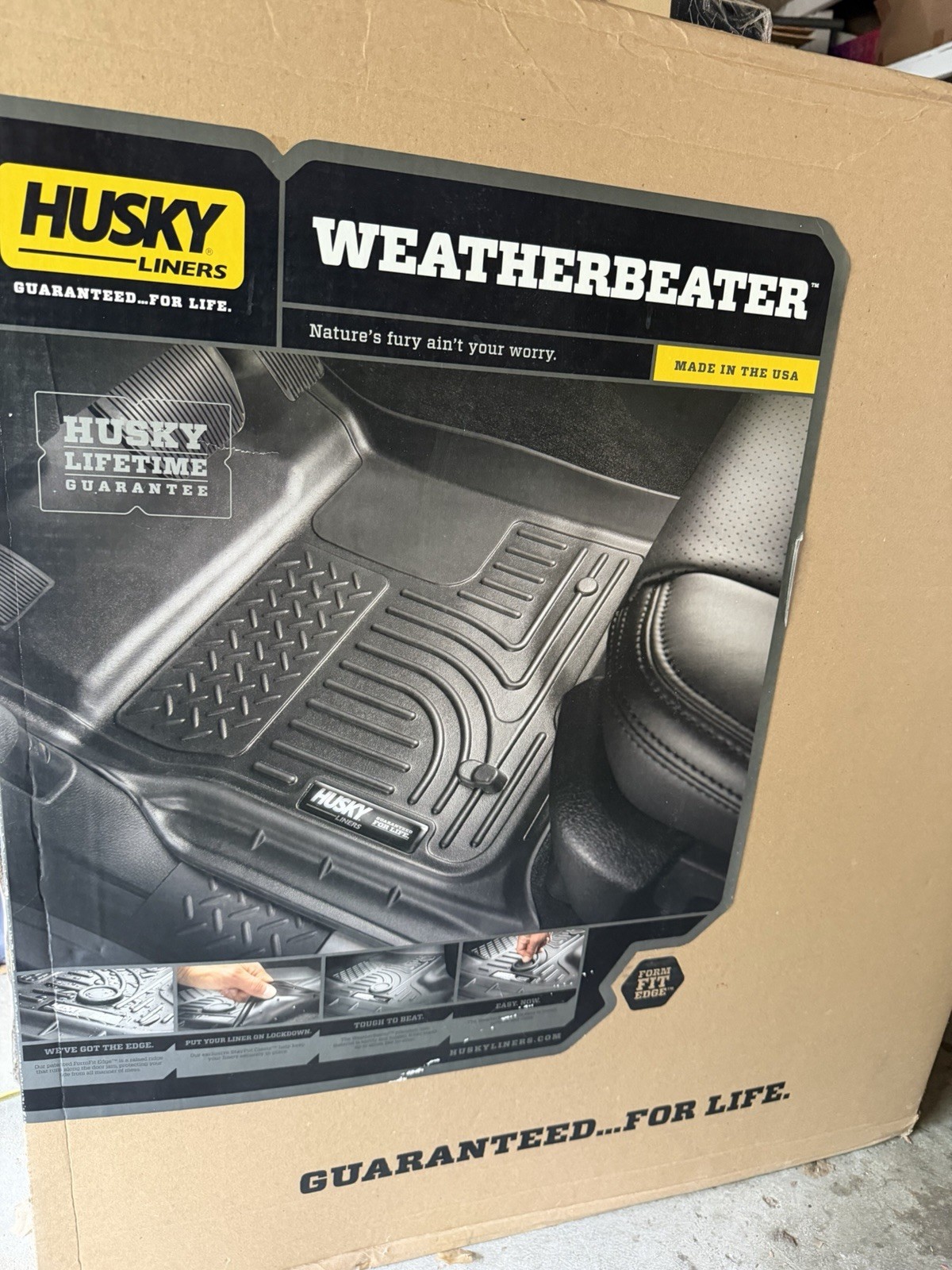 HUSKY LINERS FRONT & SECOND SEAT FLOOR LINERS - 3 PIECE  Ford F150 F-150