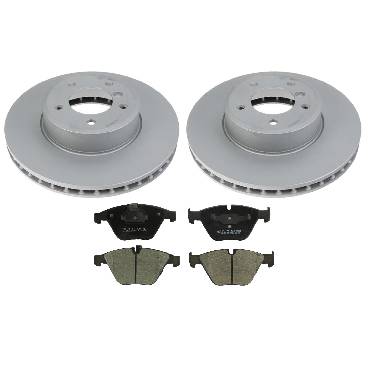 SHW OEM Front Brake Kit 324mm Rotors Bosch Ceramic Pads for BMW E60 E61 3.0L L6