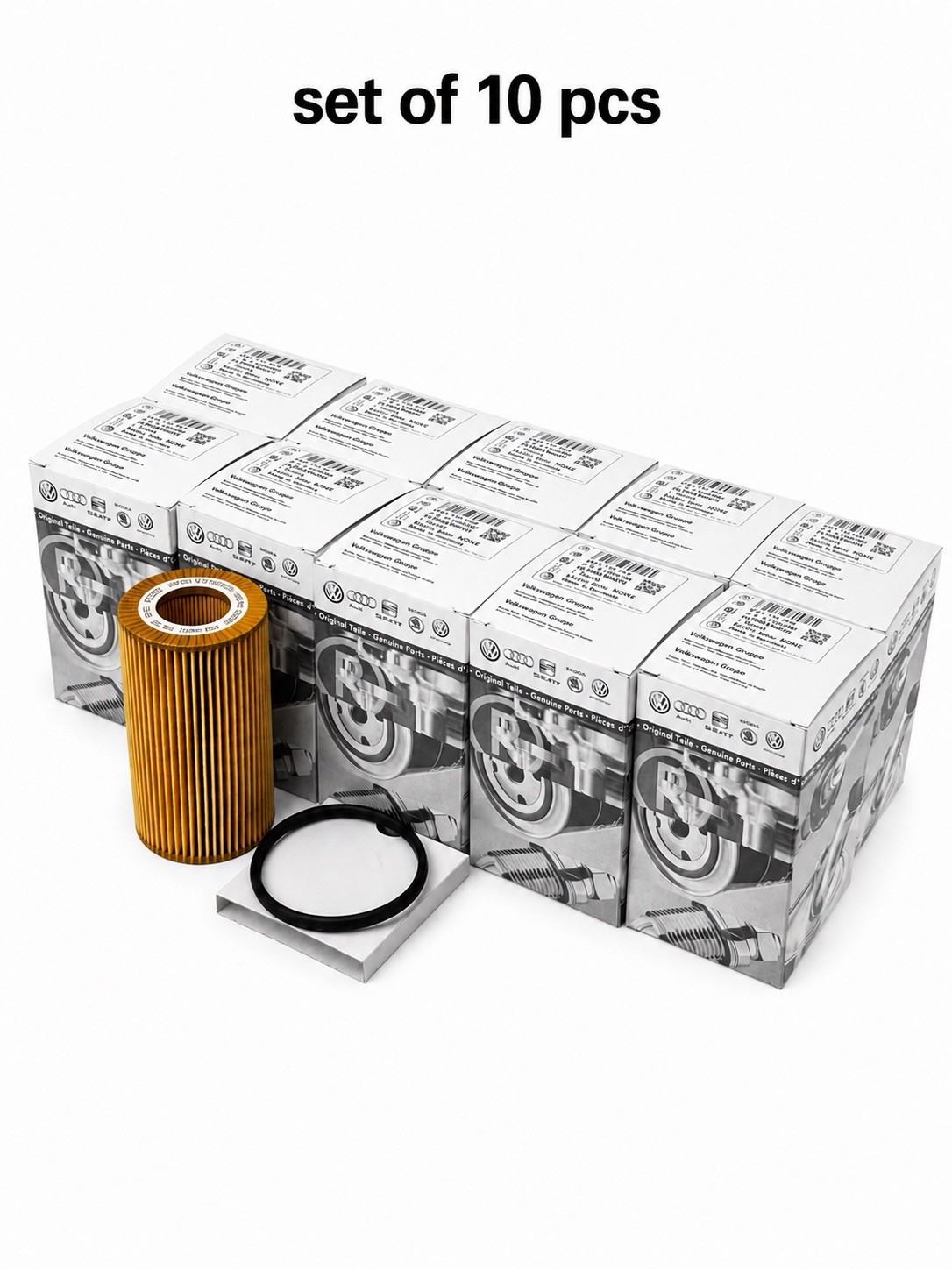 10pcs Genuine Engine Oil Filter 06D115562 for VW Golf Bora Jetta Passat 2.0L Oem
