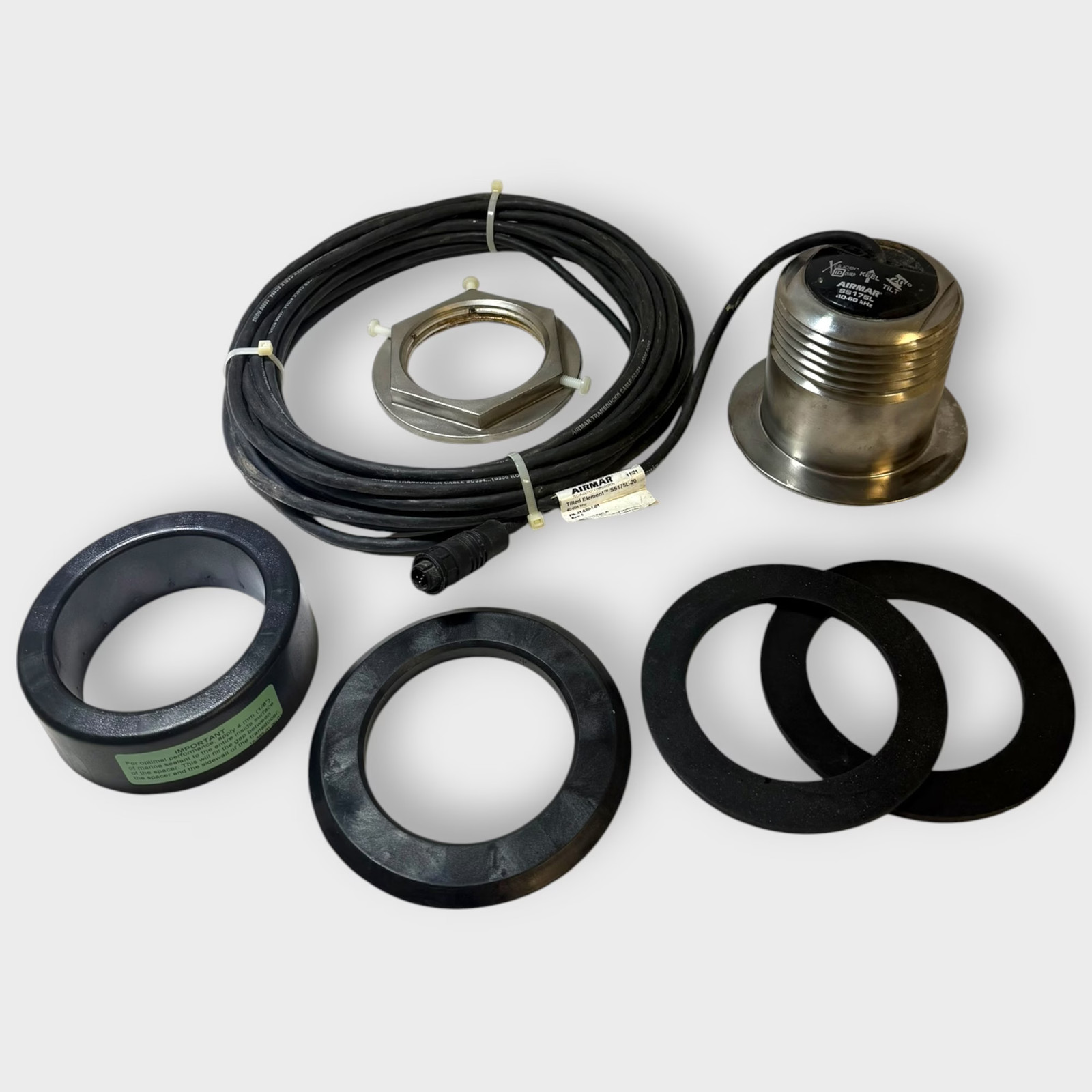 Navico Simrad 000-13776-001 SS175L 20 Degree Tilt SS Xsonic 1kw CHIRP Transducer