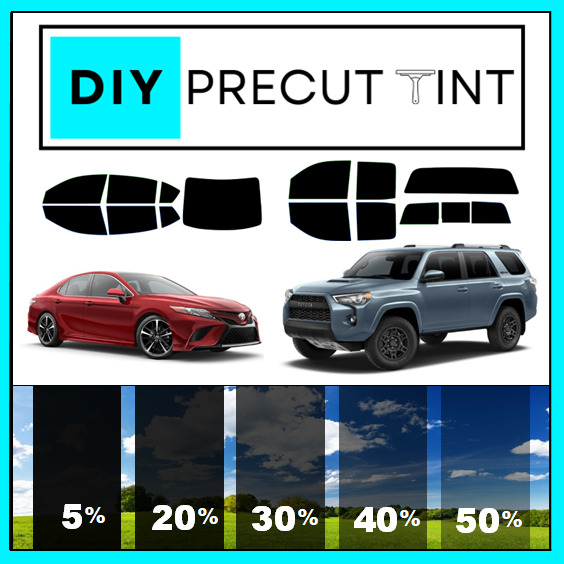 DIY PreCut Window Tint Kit Fits ANY Toyota 2000-2024 ANY Shades (ALL Windows)