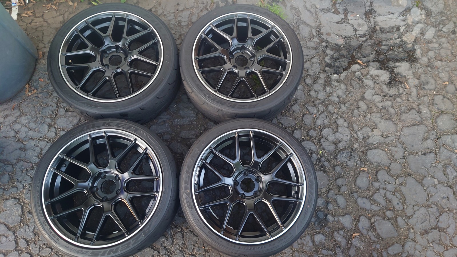 18x8.5 18x9.5 MERCEDES BENZ BLACK WHEELS TIRES C350 C250 C300 E350 E63  SLK55