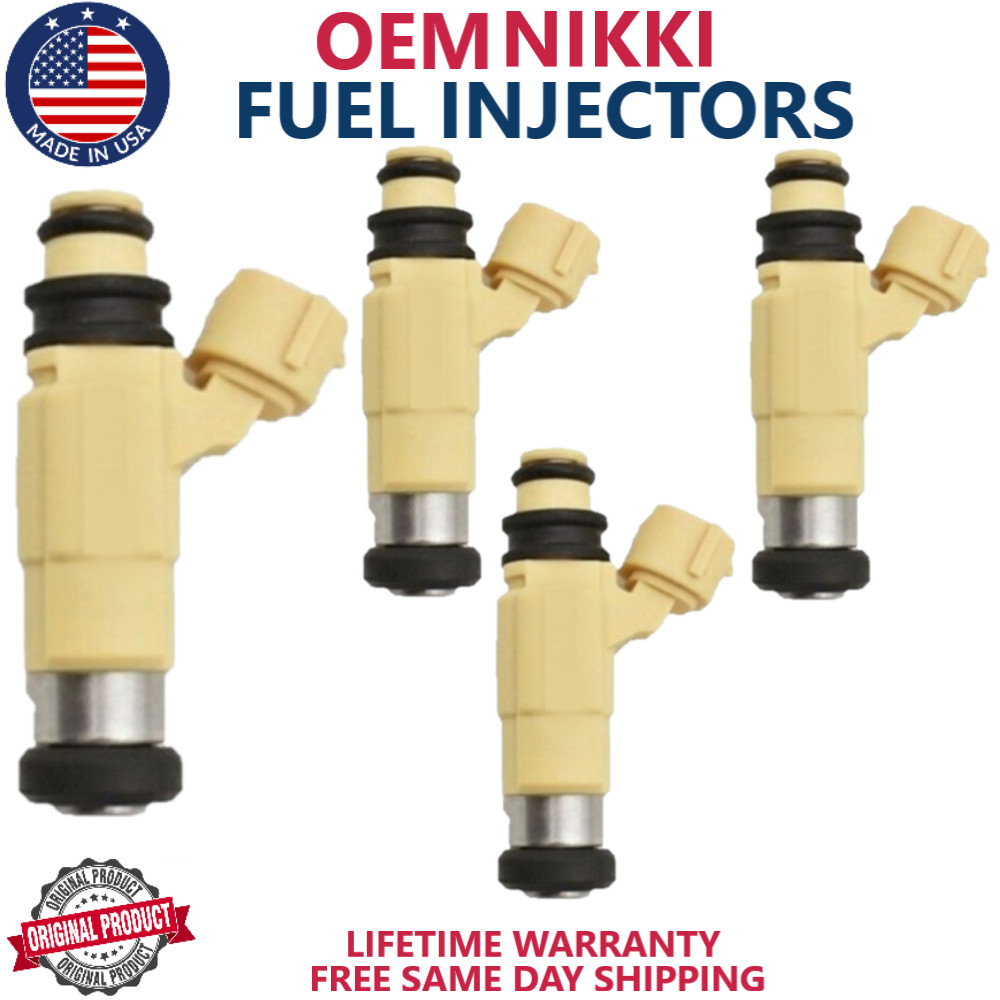 NEW OEM NIKKI 4x Fuel Injectors Fits For 2000-2005 Mitsubishi Eclipse 2.4L I4