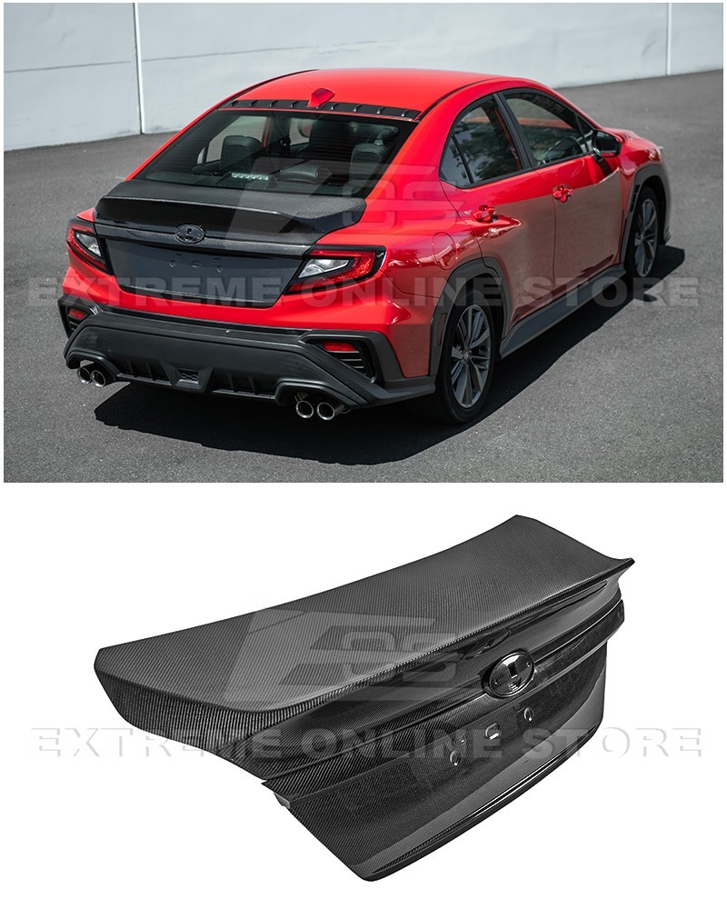 For 22-Up Subaru WRX | JDM Carbon Fiber Rear Trunk w/ Integrated Spoiler Wing