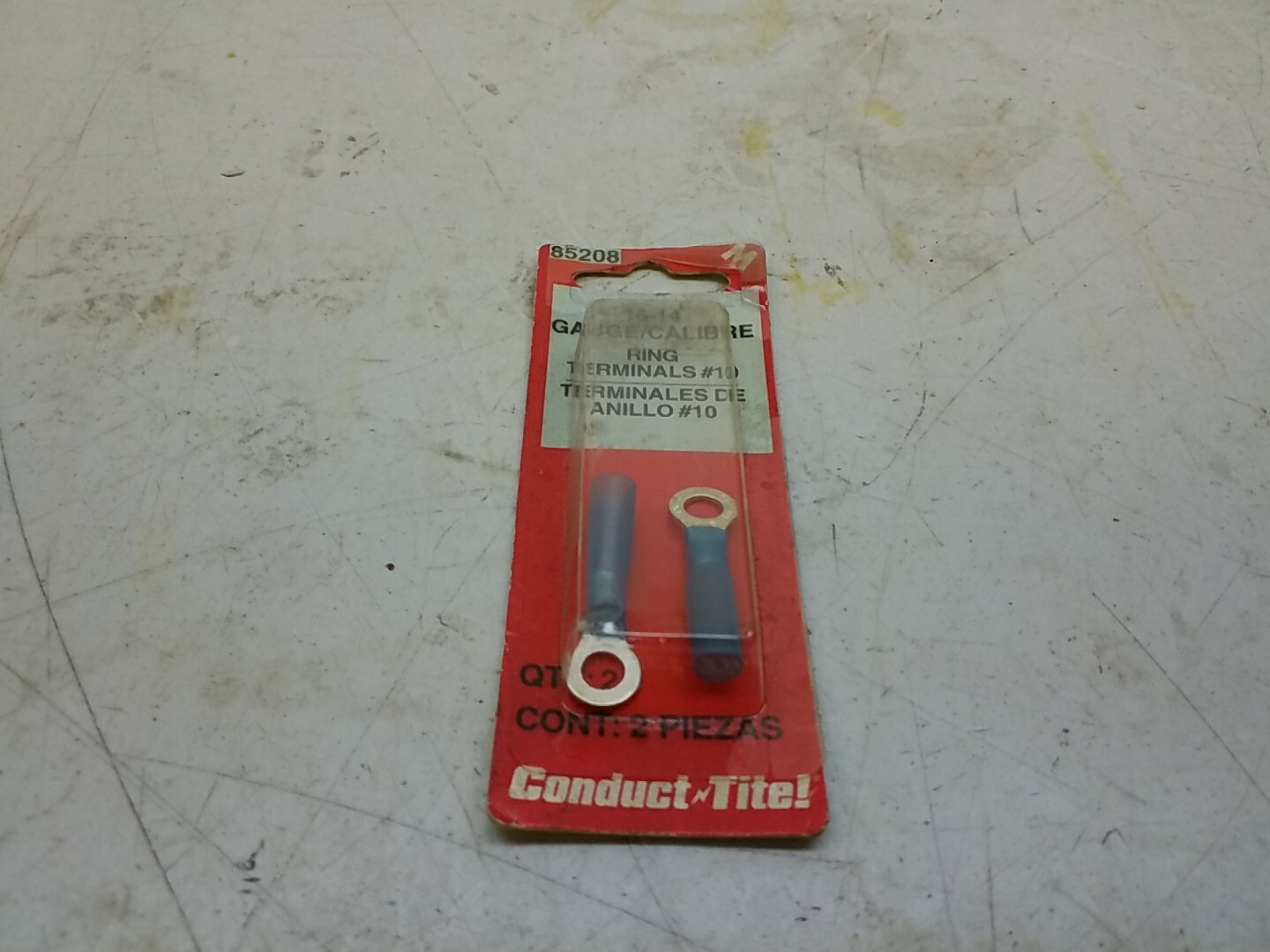 85208 Motormite 16-14 Ring Terminal #10 Quantity Of 2 Terminals In Pack 