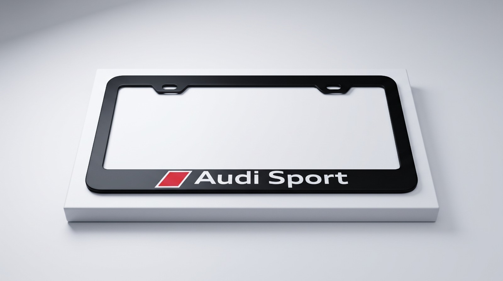 Audi Sport Black Premium Stainless-Steel License Plate Frame