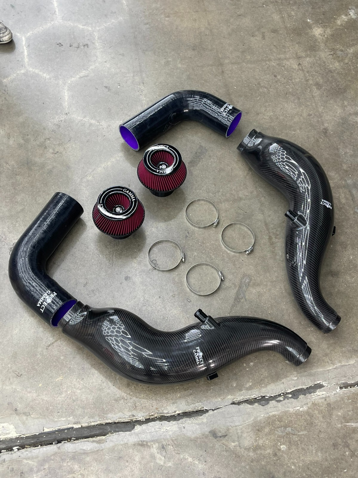 Mercedes Benz AMG GT GTS GTR Carbon Fiber Air Intake Kit 
