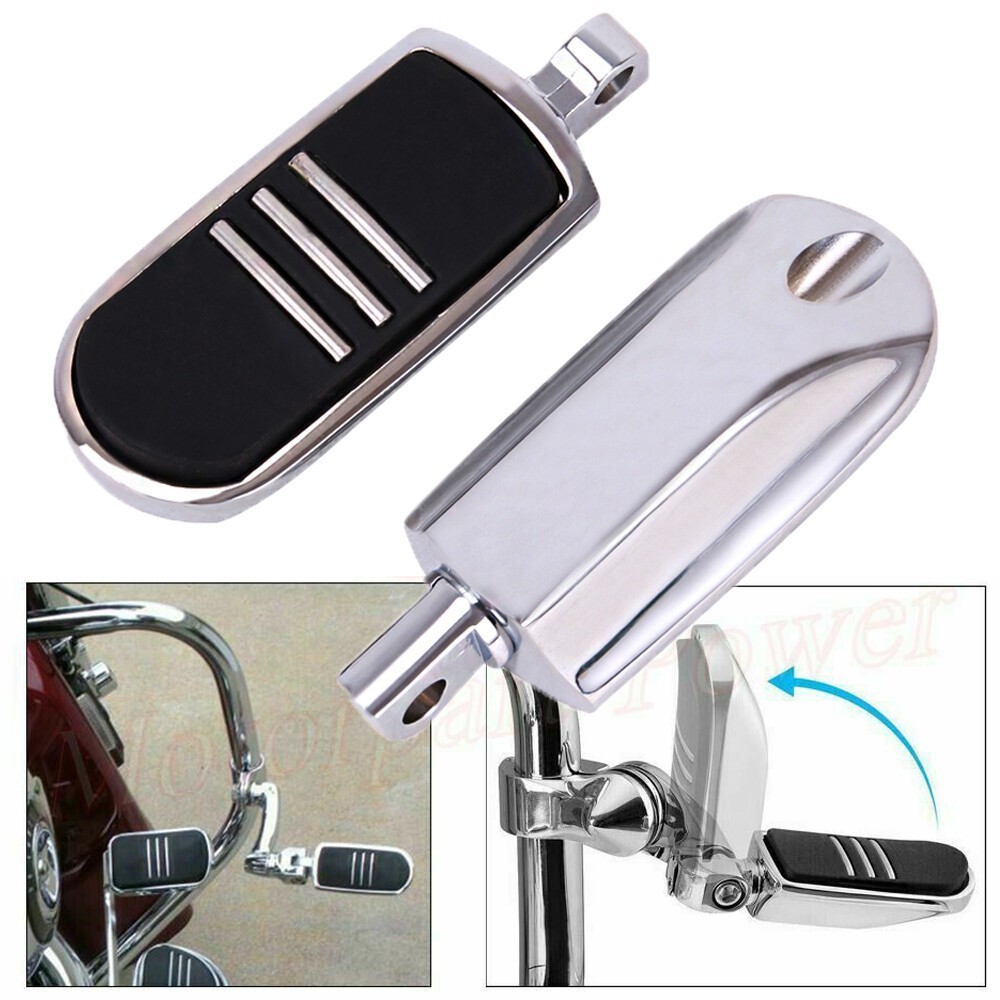 Durable Chrome Streamliner Foot Pegs For Harley Touring Softail Sportster 1200