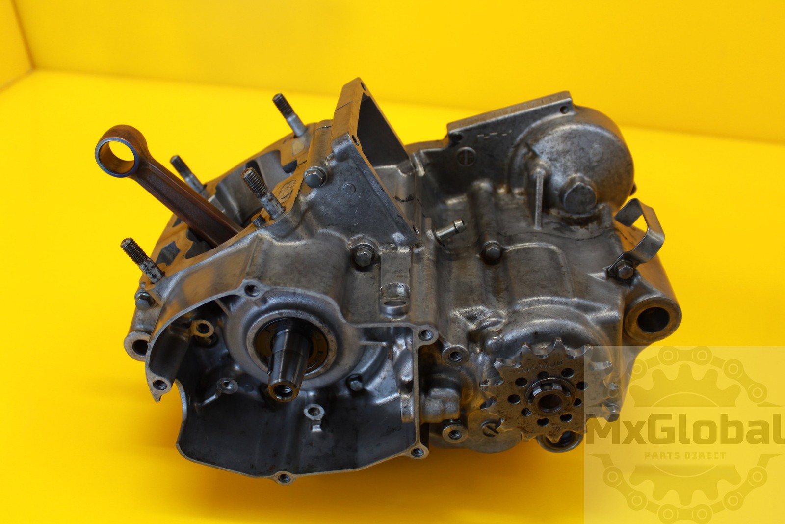 2003- 2005 KAWASAKI KX125 BOTTOM END CRANKCASE CRANK CASES TRANS COMPLETE
