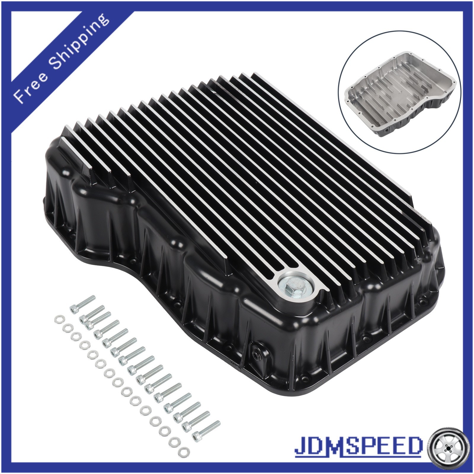 2007-2025 NEW Aluminum 68RFE Transmission Pan Deep For Ram 6.7 Cummins Diesel