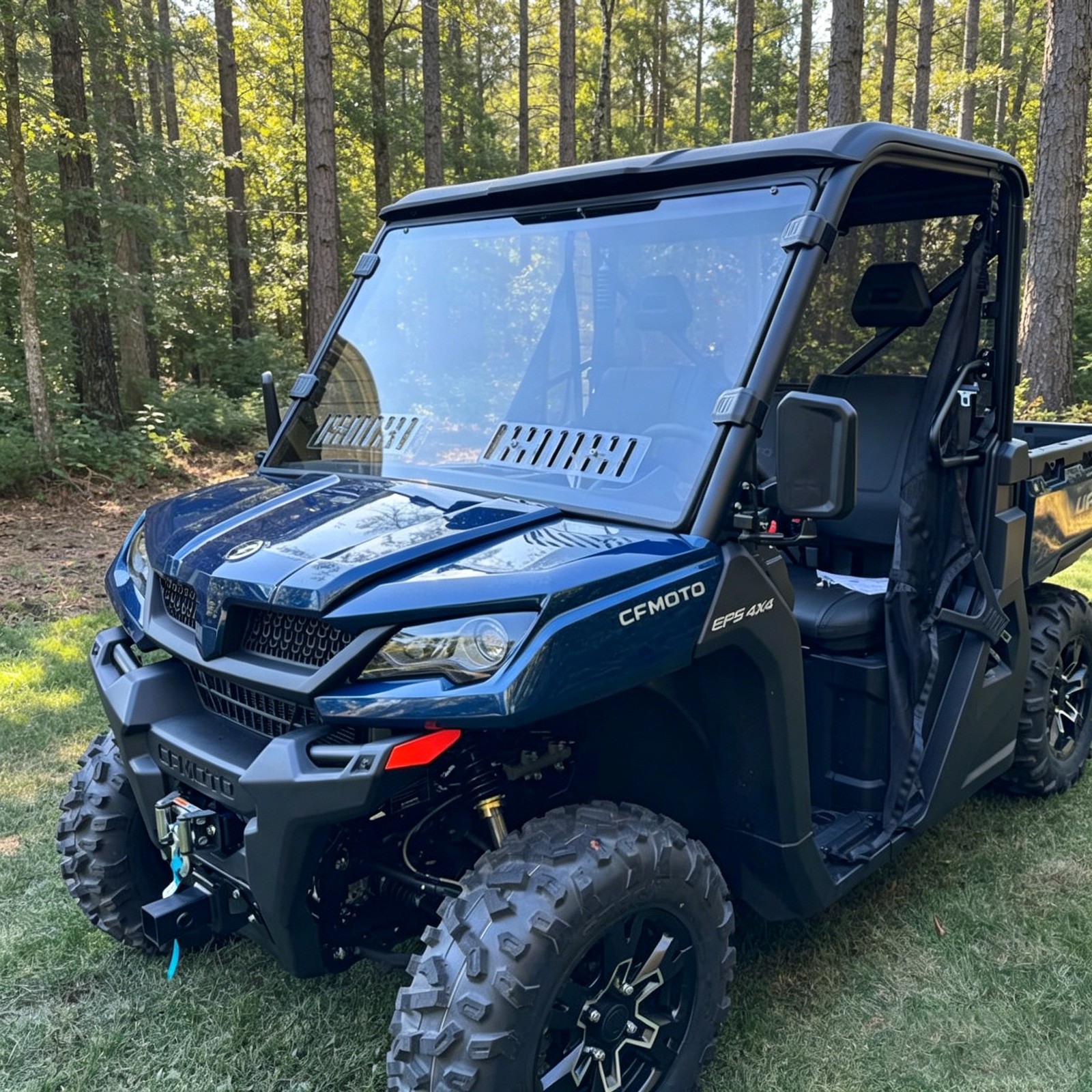 Upgraded 2 IN 1 Vented Front Windshield For CF Moto UFORCE 1000 XL 2019-2026 Upgraded 2 IN 1 Vented Front Windshield For CF Moto UFORCE 1000 XL 2019-2026