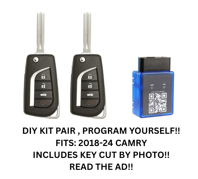 DIY PAIR KIT FOR 2018-24 CAMRY FLIPKEY HYQ12BFG HYQ12BFB , PROGRAM YOURSELF