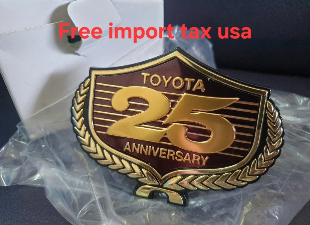 Toyota 25th Anniversary Front Grille Emblem Badge logo