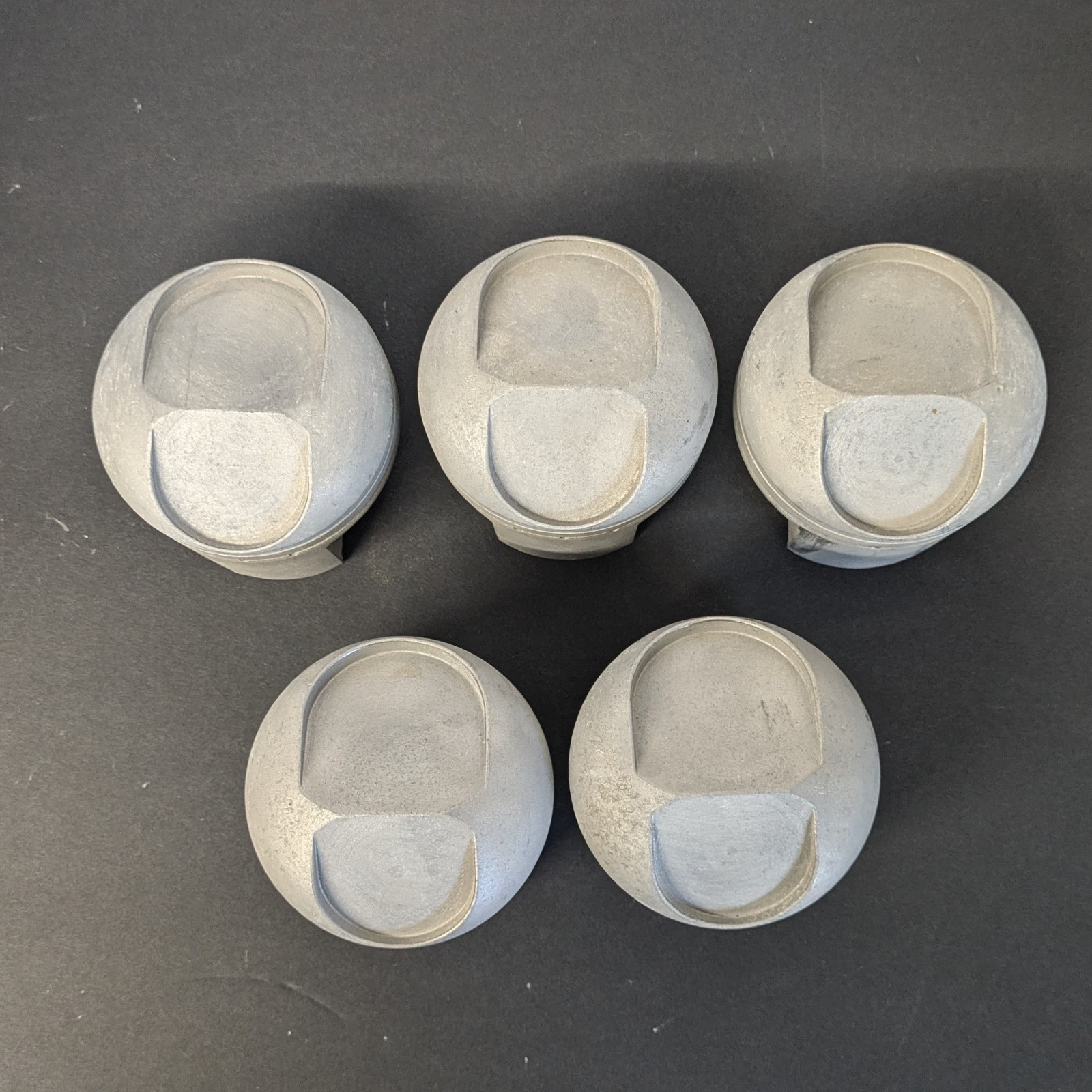 (5) Early Porsche 906 2.0 Pistons 2-ring 80.5 mm Mahle 80P25+