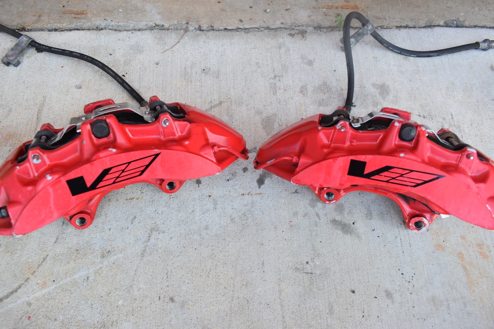 2009-2015 CADILLAC CTS-V FRONT PAIR Brembo Brake 6 Piston Calipers *USED* OEM