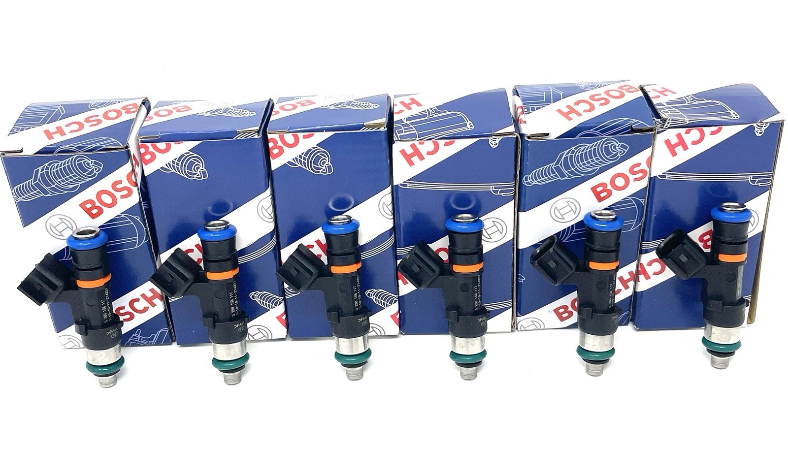 OEM Bosch FIC1000 EV14/EV6 Connector 95LB 1000cc 3 Bar Fuel Injectors Qty.6