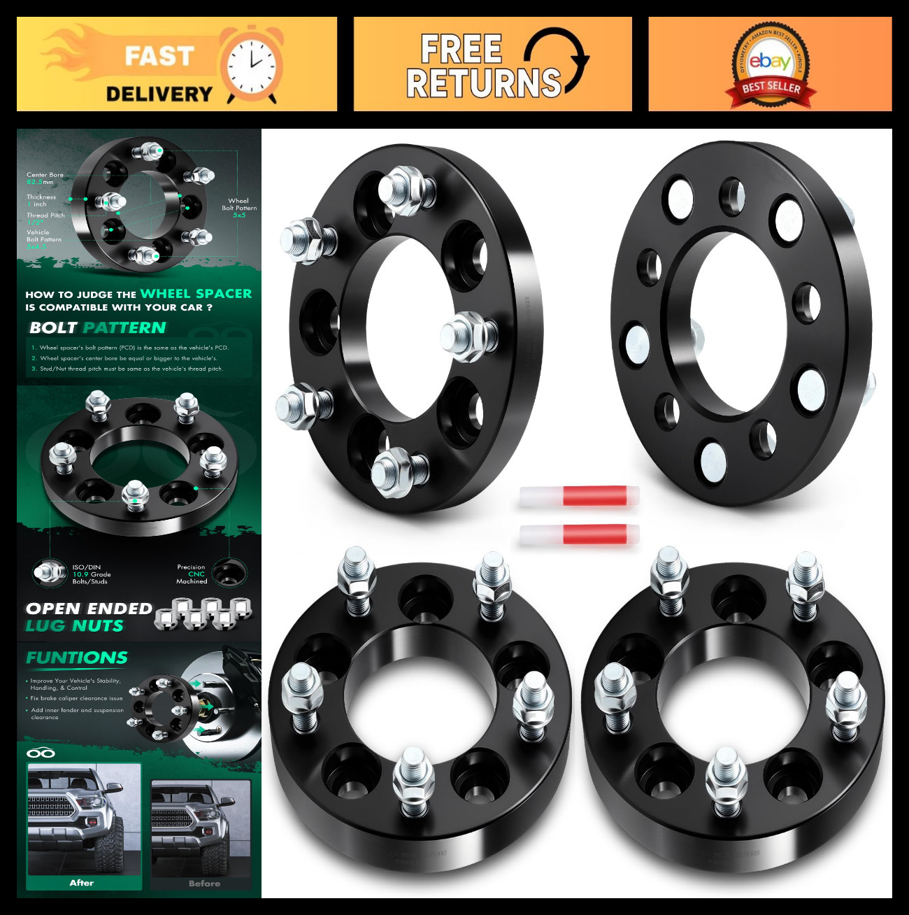 4pcs Wheel Adapters 1