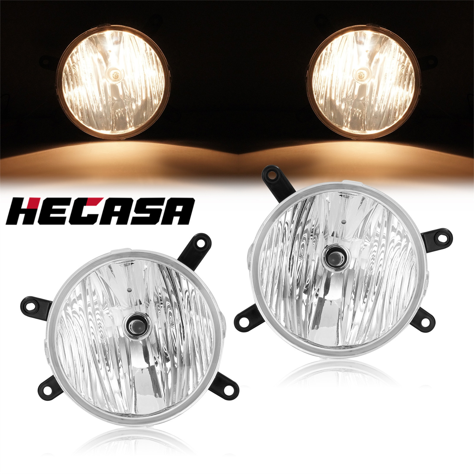 2Pcs Fog Lights For Ford Mustang GT 2005-2009 Pair Clear Lens W/Bulbs LH & RH 2Pcs Fog Lights For Ford Mustang GT 2005-2009 Pair Clear Lens W/Bulbs LH & RH
