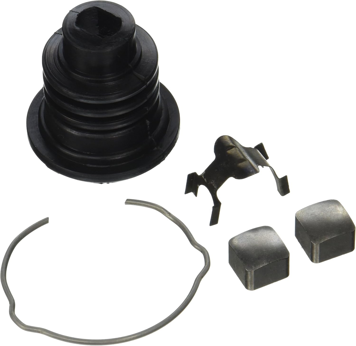 Crown Automotive 8132676K Steering Lower Shaft Boot Kit, Black, Silver 