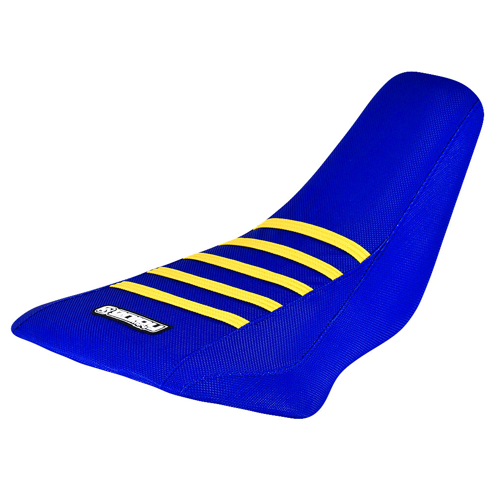 Suzuki Quadsport 90 LTZ 90 Z90 Seat Cover 2007-2021 Blue / Yellow   RIBS #237