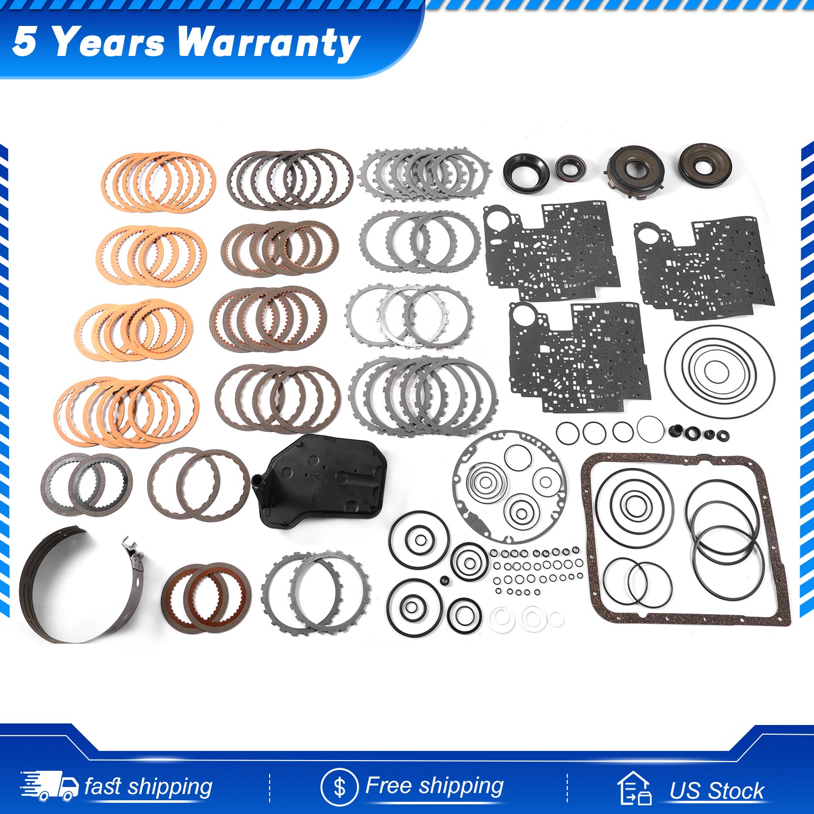 4L60 4L75E 4L65E 4L70E Transmission Master Rebuild Kit & Friction Steels Filter
