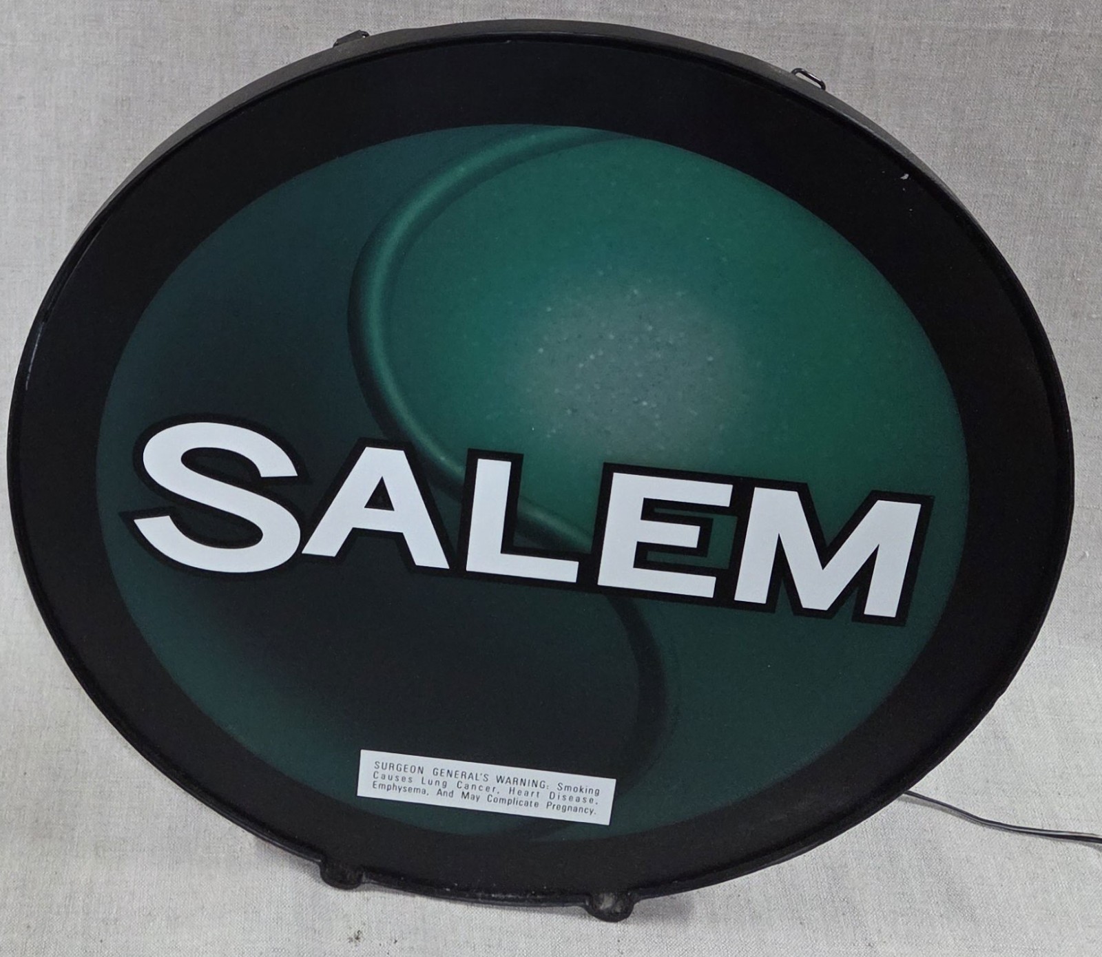 Vintage 1998 Salem Cigarettes Luminglas Plasma Light Sign Fallon Luminous Rare N