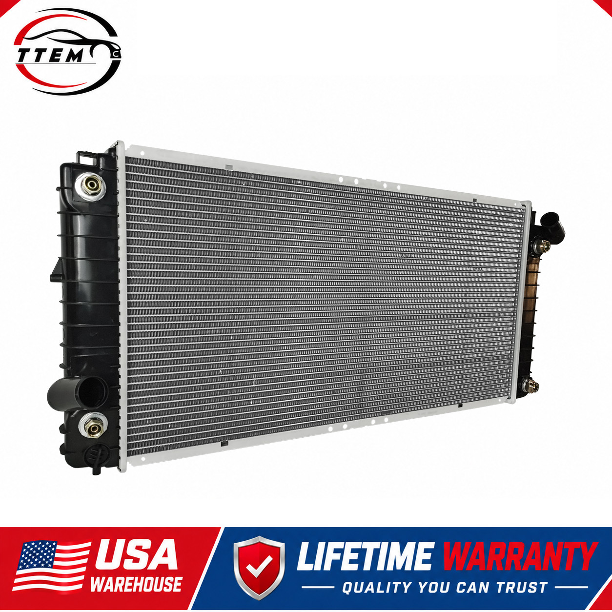 For 1993-2002 Cadillac Eldorado Deville 4.6L Radiator OE Style Aluminum 1482