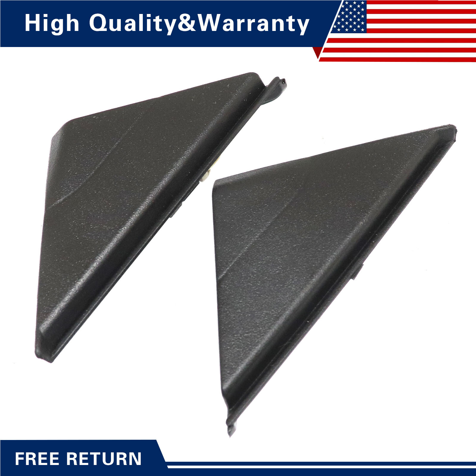 2X For 2017-20 Hyundai Elantra Door Side View Mirror Trim Corner Triangle Fender