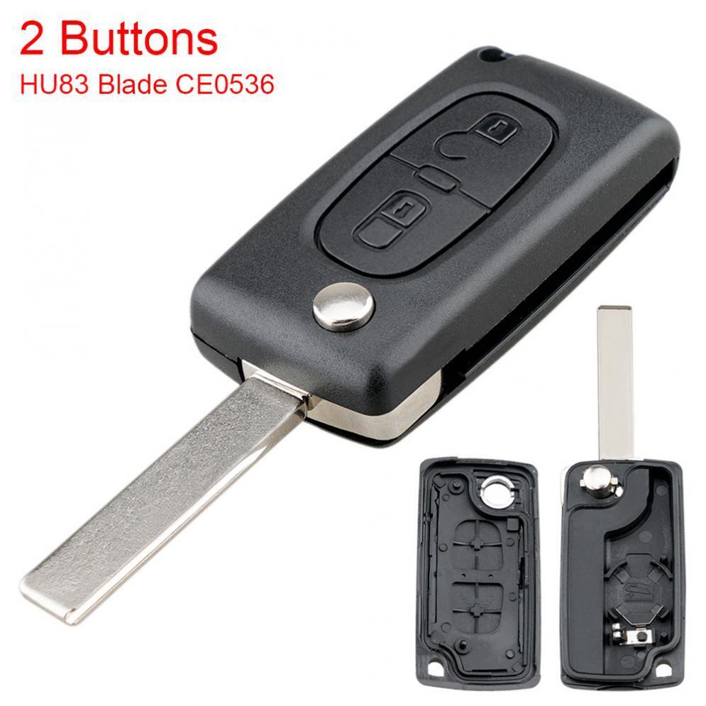 Car Replacement Flip Key Fob Case Shell Blade Fit for PEUGEOT 207 307 308 407