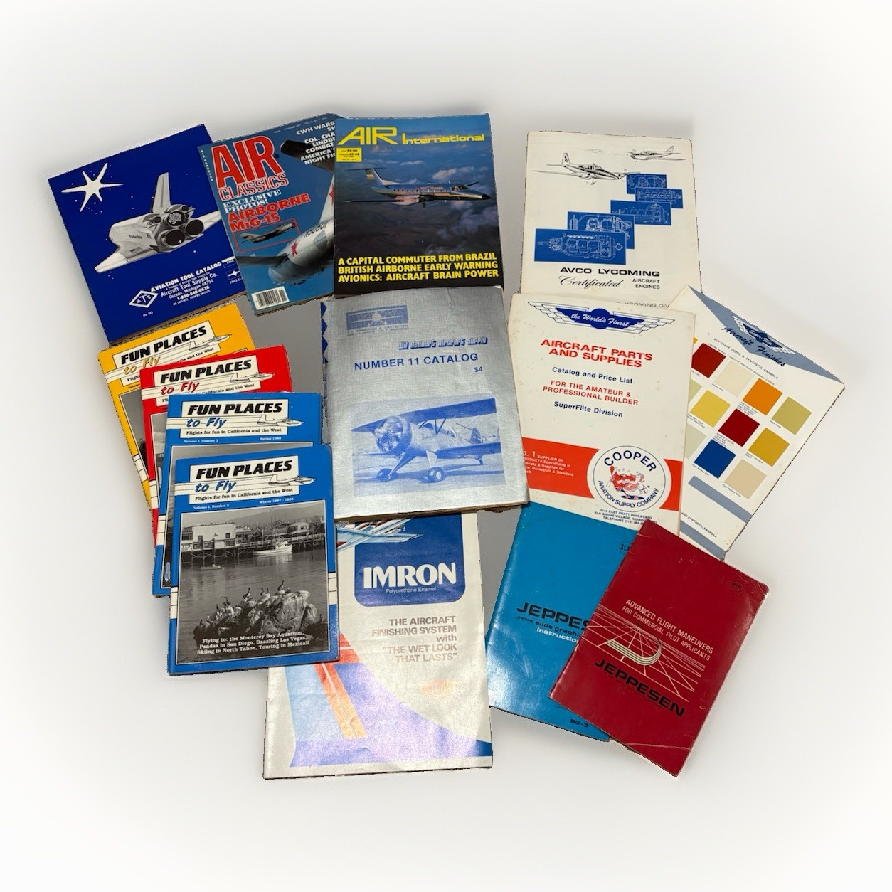 Vintage Aviation Lot 14 Jeppesen Lycoming Air Classics Imron SuperFlite Catalog