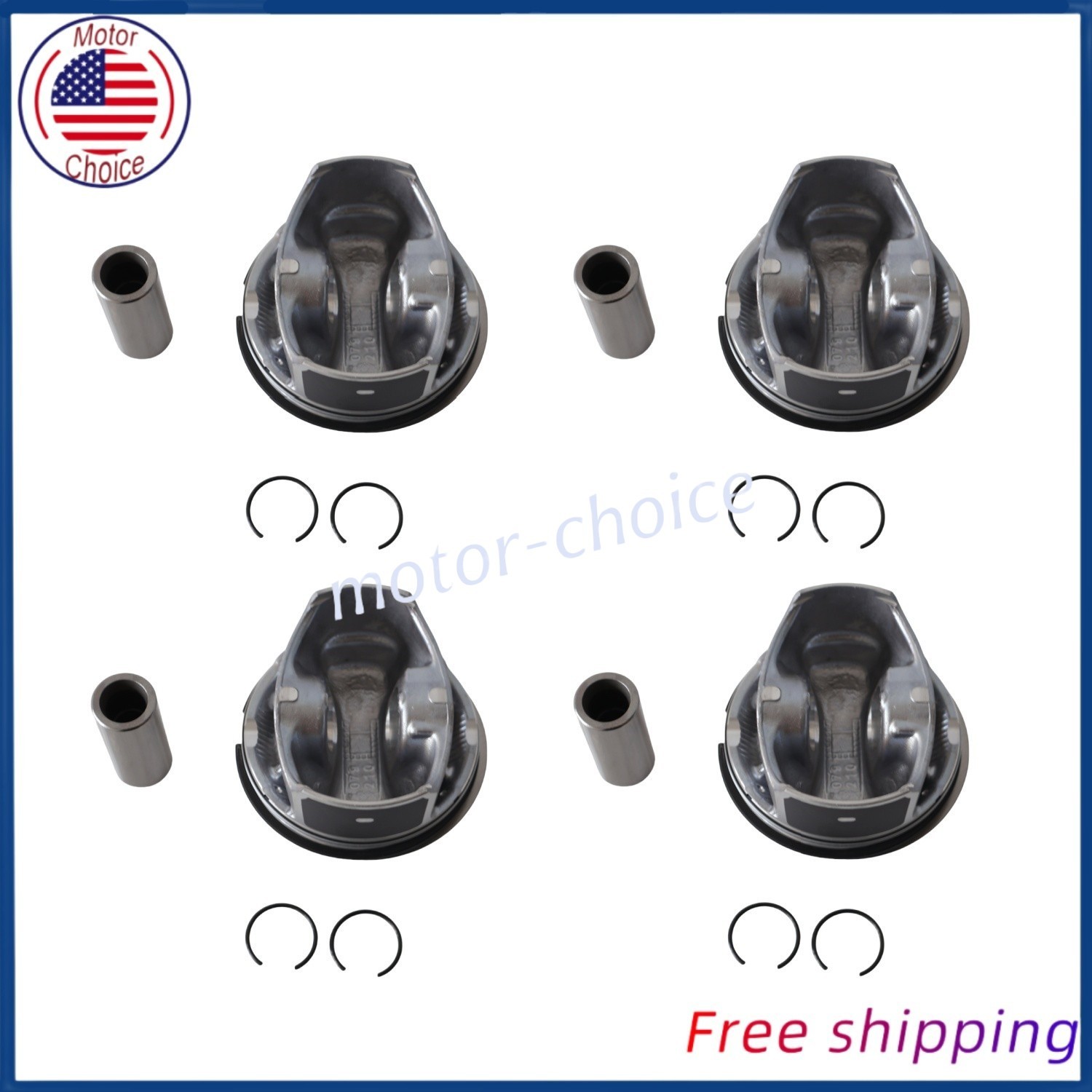 4PCS DS7Z6108F Piston Set Standard Size For Ford 1.5L Escape Fusion 2014-2020 US