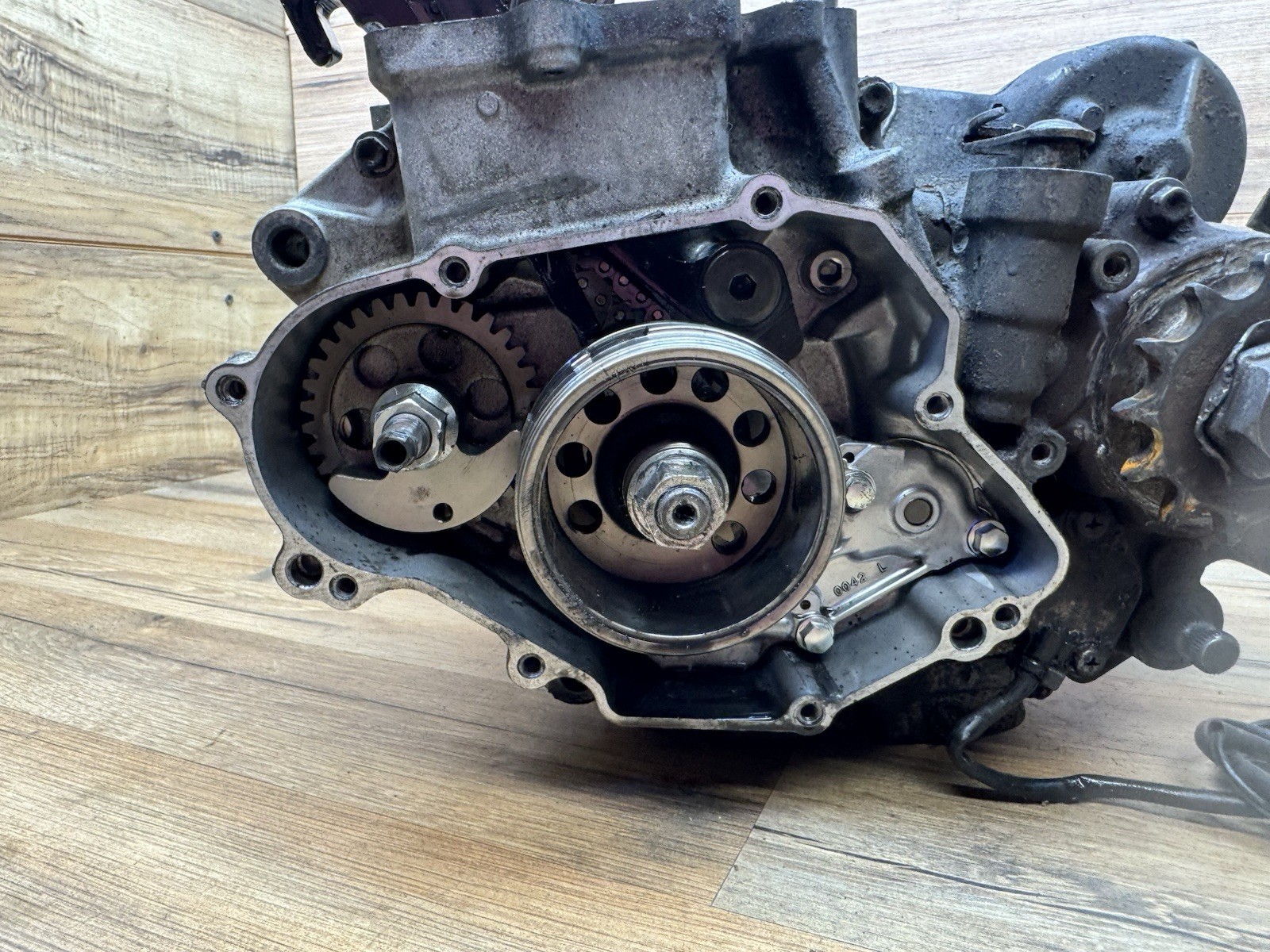 2006-2008 Kawasaki KX450 F KX 450 Engine Bottom End Lower Motor w Magneto *Good