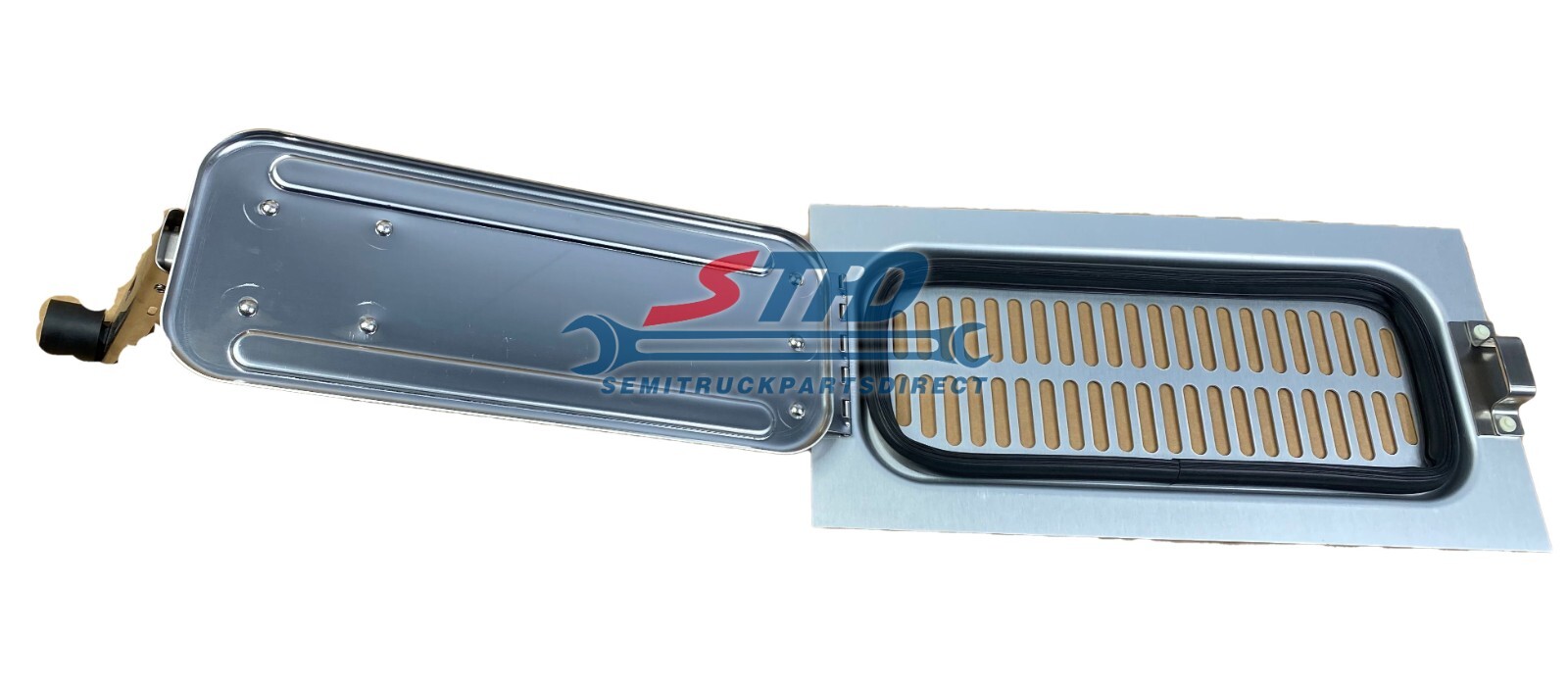 Trailer Door Air Vent - Stainless 17 x 7 Stainless Steel Door Face Finish Trailer Door Air Vent - Stainless 17 x 7 Stainless Steel Door Face Finish