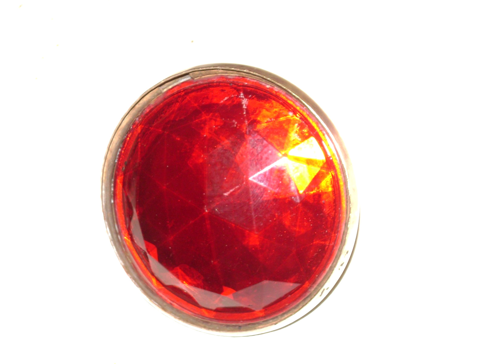 VTG 3 inch Moto CYCLE Persons MAJESTIC glass jeweled reflector Lamp Lens-Works VTG 3 inch Moto CYCLE Persons MAJESTIC glass jeweled reflector Lamp Lens-Works