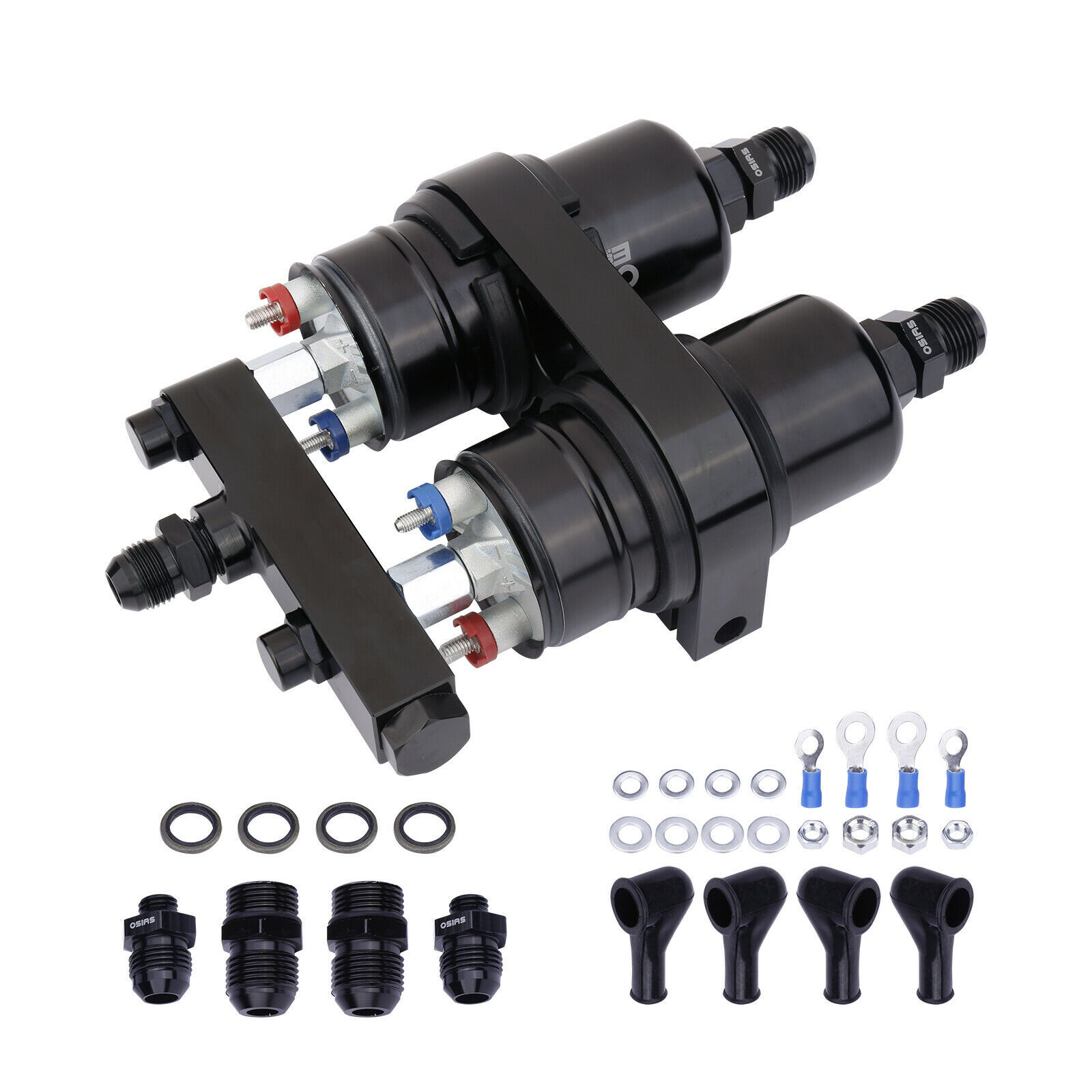2PCS 300LPH External Fuel Pump 044 W/ Double Hole Fuel Pump Bracket 0580 254 044