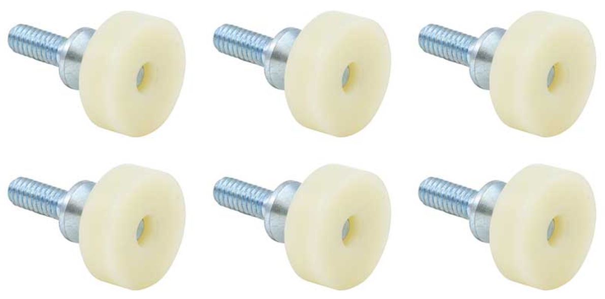 OER 6 Piece Quarter Window Roller Set For 1966-1968 Impala Bel Air Bonneville