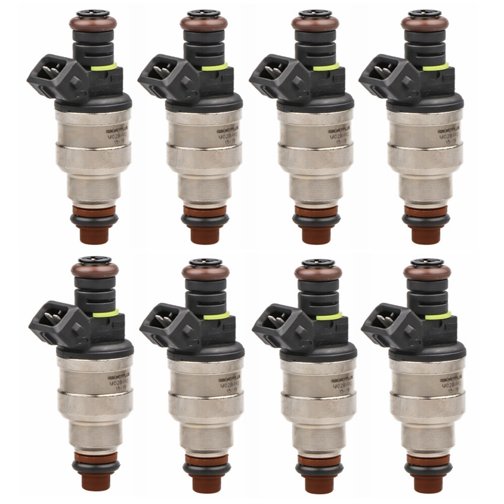 8PCS 42LB Fuel Injectors For GM LT1 LS1 LS6 Mustang SOHC DOHC V8 440cc EV1 NEW