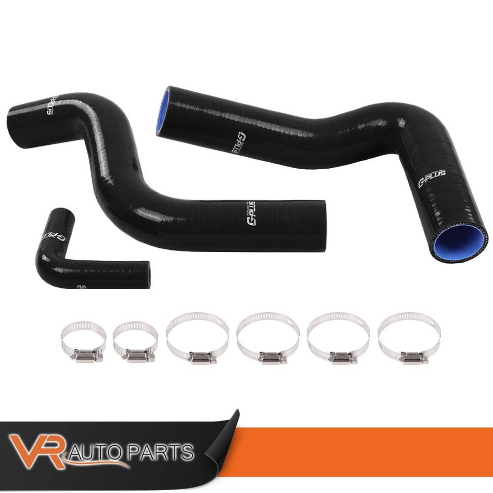 Black Cobra Shelby 289-302 Silicone Radiator Hose Fit For 1964-1968 Ford Mustang
