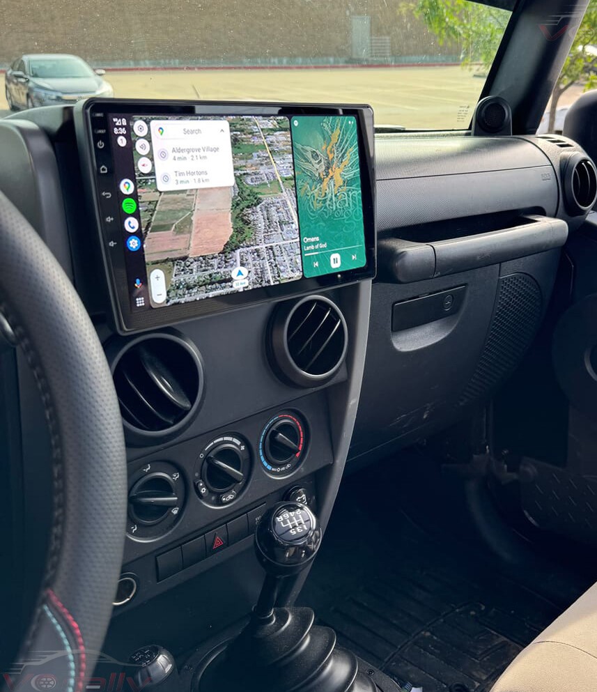 Radio de coche android 14 para 2007-2007 Jeep Wrangler Apple Carplay GPS estéreo
