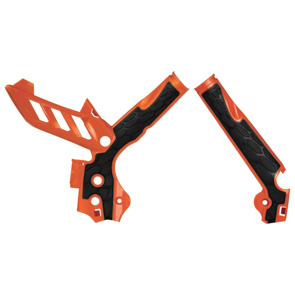 Acerbis X-Grip Frame Guards Orange/Black For KTM SX XC SXF XCF XCW XCFW EXCF
