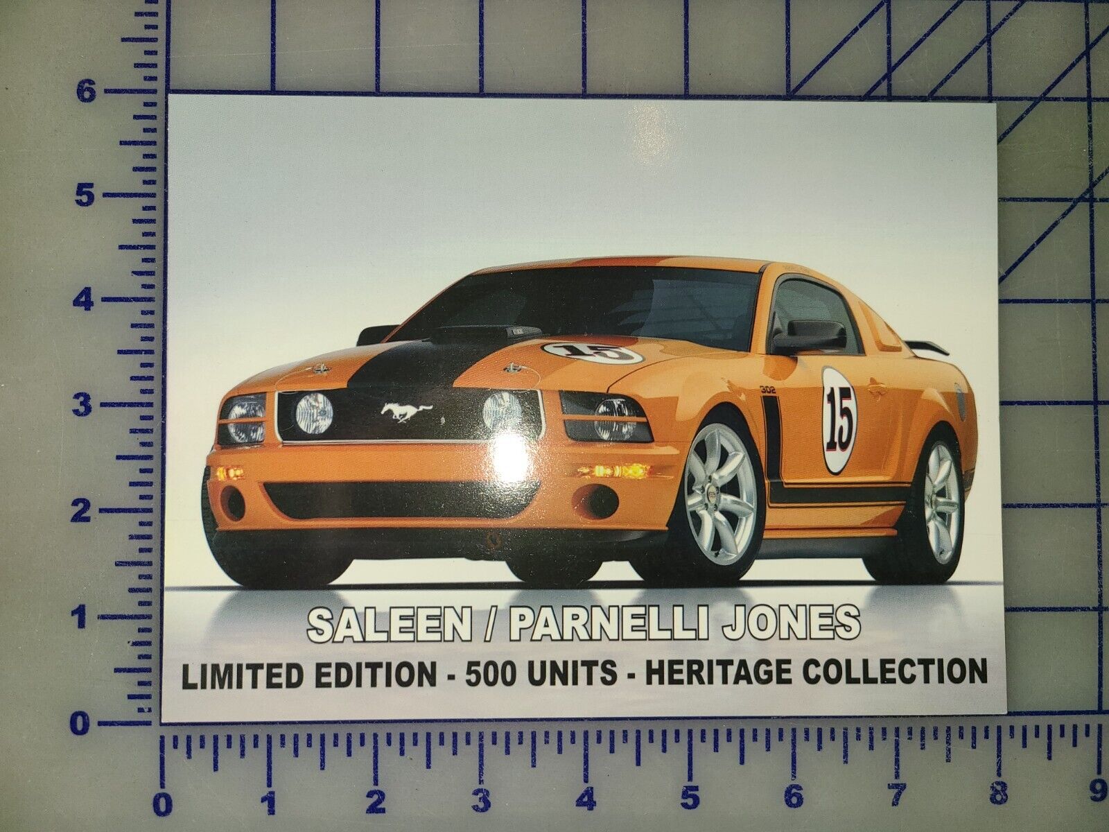 2007 Ford Saleen Mustang Parnelli Jones Brochure Sheet Cart