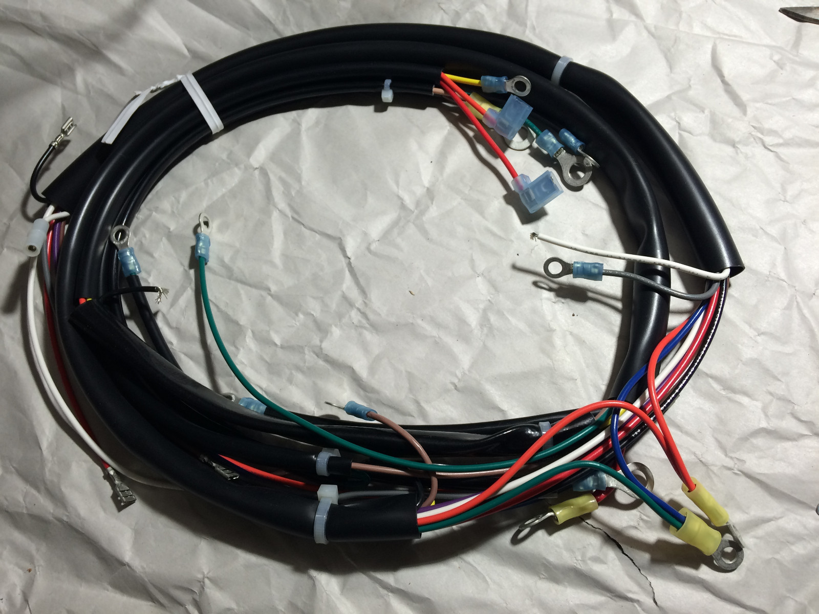 big twin FLH 1973-77 main wiring harness with terminals 70320-73a
