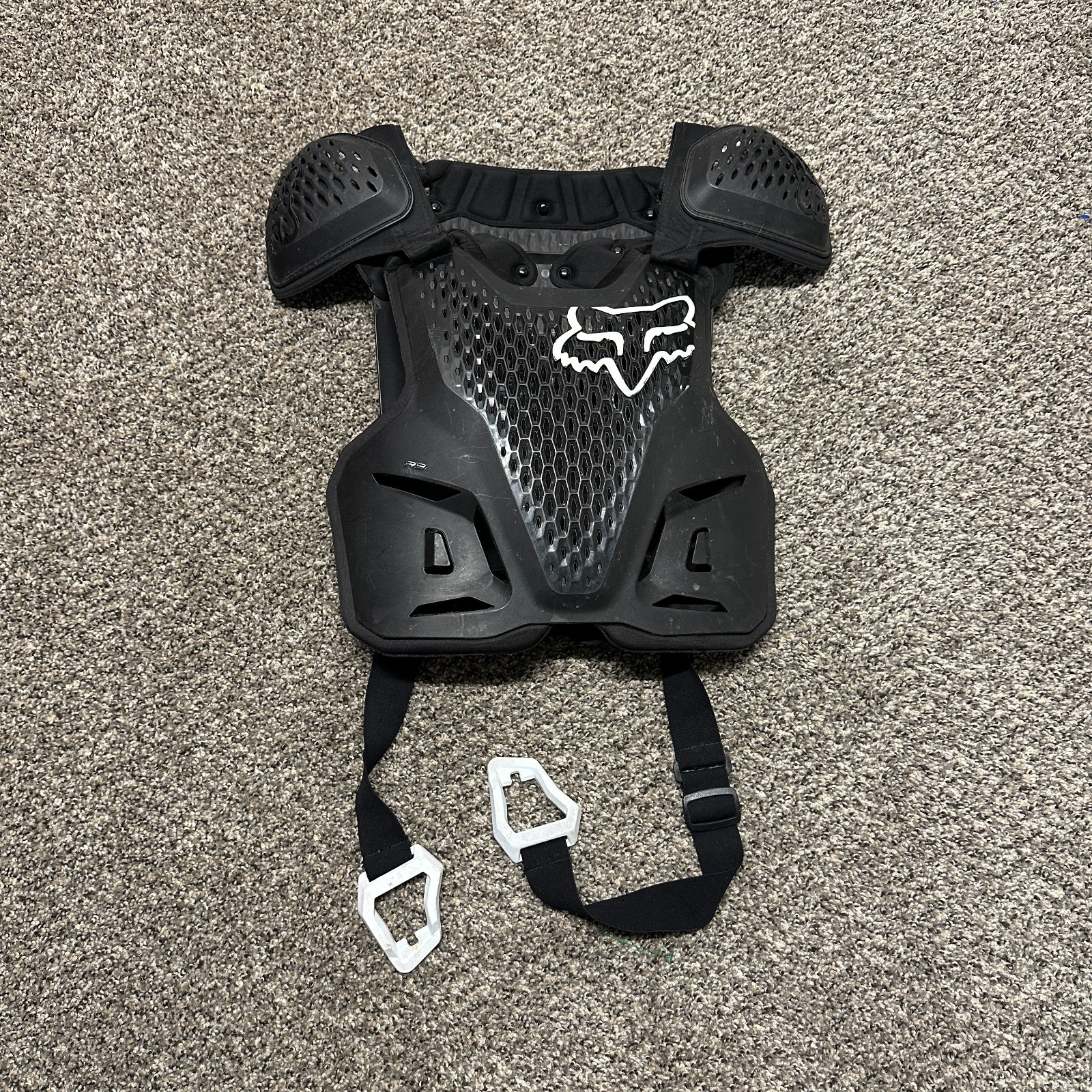 Fox Racing R3 Chest Protector Size L/XL Black MX Motocross - Pre-Owned