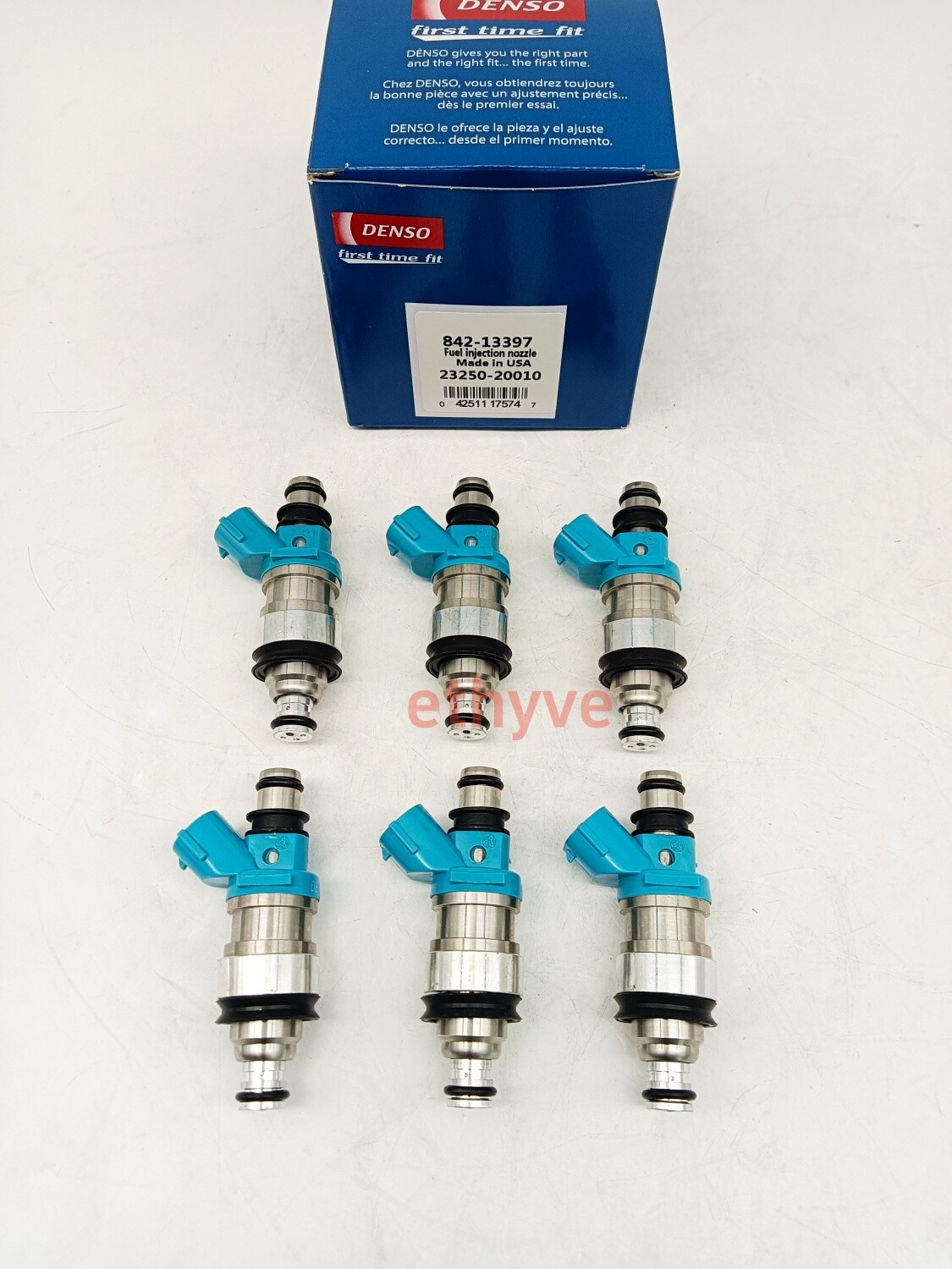 6Pcs Denso Fuel Injectors 23250-20010 for 1994-2003 Lexus Toyota 3.0L V6 New