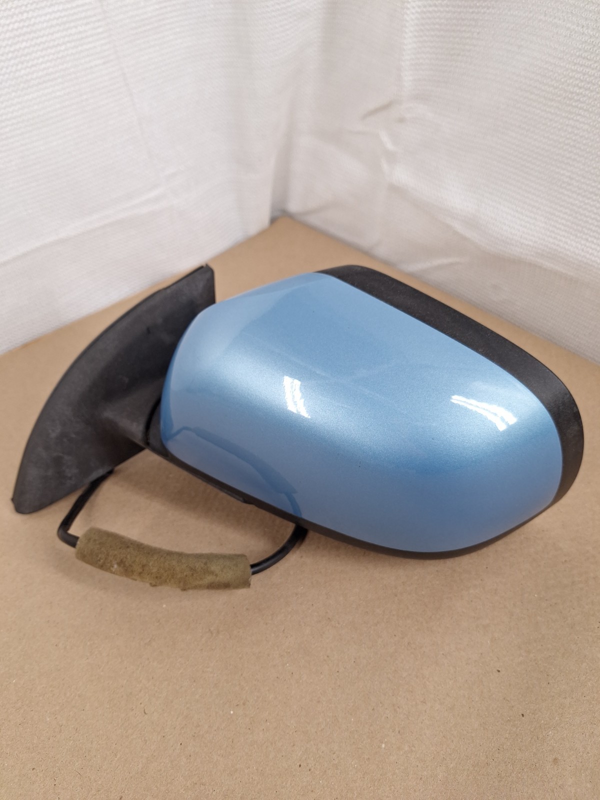 2013-2017 Nissan Leaf Left Driver Power Heated Door Mirror Light Blue 5-Pin OEM