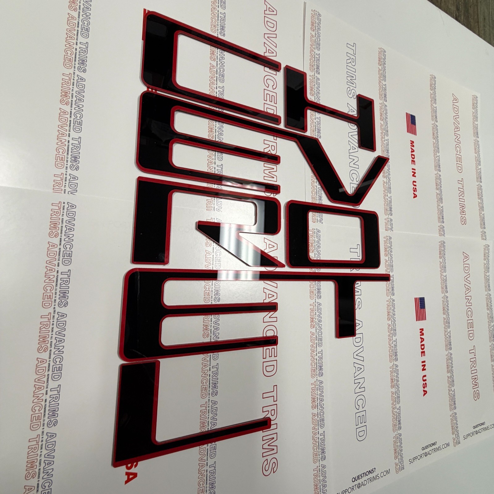 3D REDOUT RAISED TAILGATE LETTERS FOR 2023 24 25 2026 COLORADO